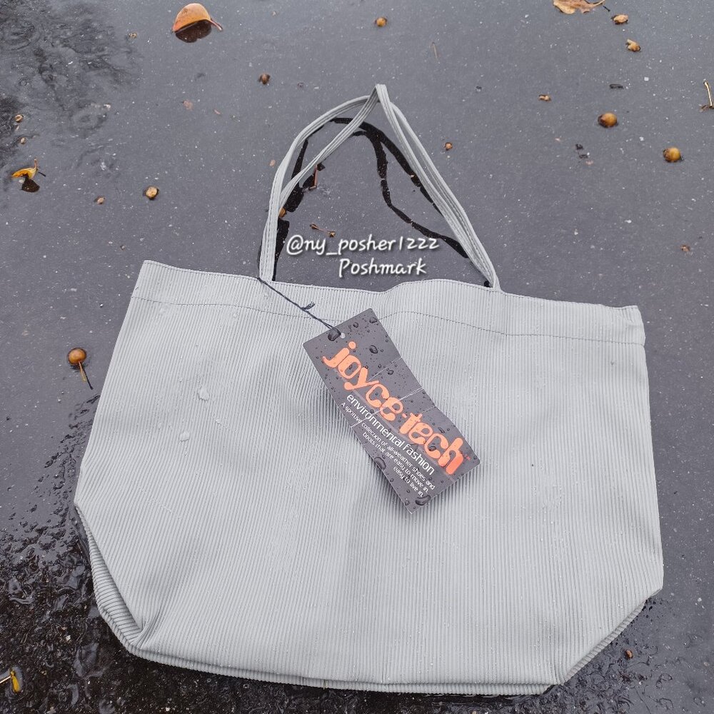 *𝓥𝓲𝓷𝓽𝓪𝓰𝓮 𝗃𝗈𝗒𝖼𝖾-𝗍𝖾𝖼𝗁 Waterproof Corduroy Tote Bag Gray